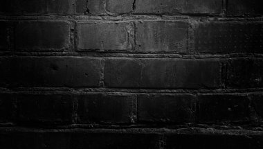 siyah tuğla duvar arkaplanı, grunge