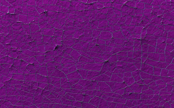 Старая Фиолетовая Стена Треснувшей Текстурой — стоковое фото