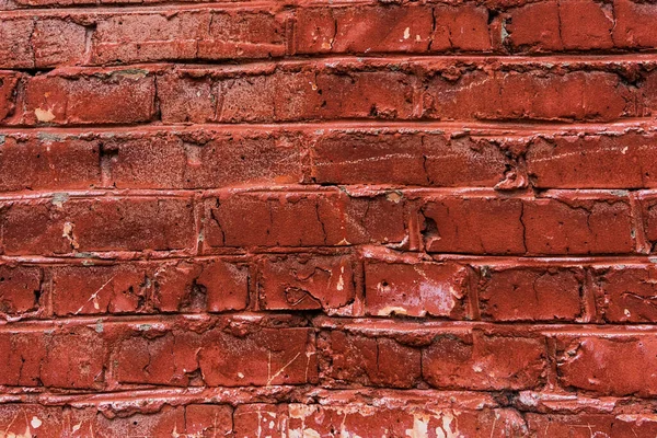 Antiguo Fondo Pared Ladrillo Rojo — Foto de Stock