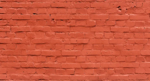Old red brick wall background texture, Brick wall painted with red paint  for drawing graffiti, grunge dark orange background
