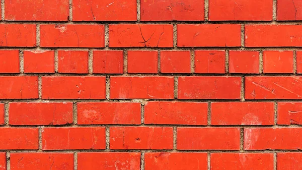 Textura Fondo Pared Ladrillo Rojo Antiguo Ladrillo Rojo Teñido Resistido — Foto de Stock