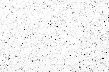 Beyaz arkaplanda kaotik siyah boke, koyu benekli doku, soyutlama, düşen kar, yıldız gökyüzü, aydınlık dokunun karanlık parıltısı