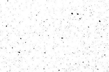 Beyaz arkaplanda kaotik siyah boke, koyu benekli doku, soyutlama, düşen kar, yıldız gökyüzü, aydınlık dokunun karanlık parıltısı