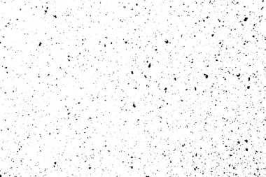 Beyaz arkaplanda kaotik siyah boke, koyu benekli doku, soyutlama, düşen kar, yıldız gökyüzü, aydınlık dokunun karanlık parıltısı