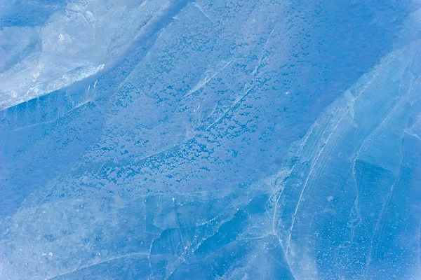 Μπλε Υφή Πάγου Ένα Μοτίβο Και Ρωγμές Φόντο Πάγος Παγωμένο — Φωτογραφία Αρχείου
