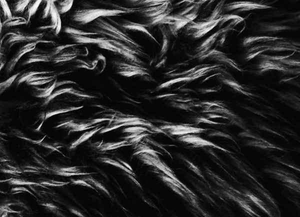 Czarna Biała Wełna Tło Tekstury Wełna Bawełniana Szary Polar Szary — Zdjęcie stockowe