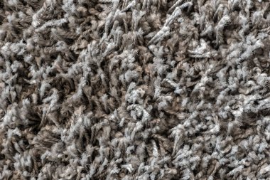 Beyaz halı arka plan dokusu, yakın plan, gri tekstil dokusu, kabarık halı arka plan, yün kumaş dokusu, bej tüylü halı, tüylü döşeme parçası, iç döşeme.