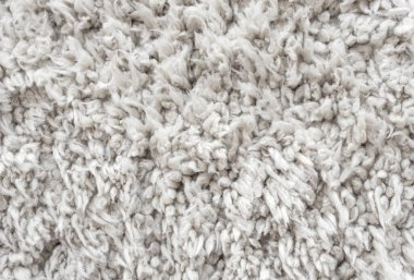Beyaz yün doku arka plan, hafif doğal koyun yünü, beyaz tüylü kürk dokusu, parça halinde yün halı, gri halı, beyaz halı.