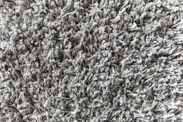 Biały Dywan Tło Tekstura Zbliżenie Szary Tekstylny Tekstura Puszysty Dywan — Zdjęcie stockowe