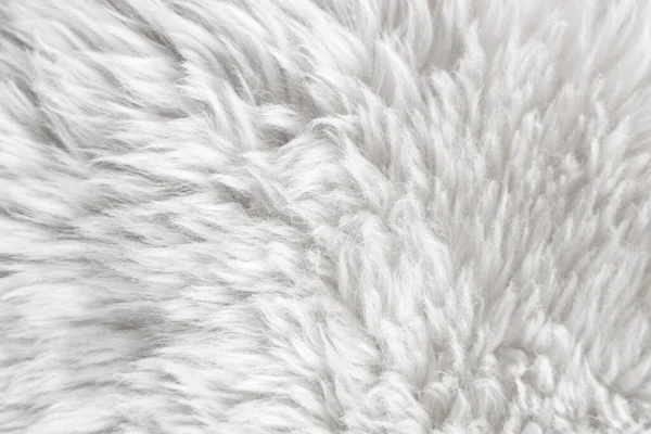 白い柔らかいウールの質感の背景 綿ウール 軽い天然羊のウール 白いふわふわの毛皮のクローズアップテクスチャ — ストック写真