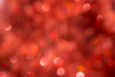 Soyut kırmızı ve siyah odaklı dairesel fakül. Bokeh bulanık renk ışığı arka planı kullanabilir