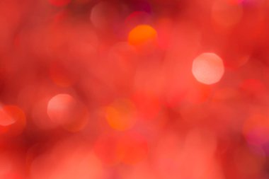 Soyut kırmızı ve siyah odaklı dairesel fakül. Bokeh bulanık renk ışığı arka planı kullanabilir