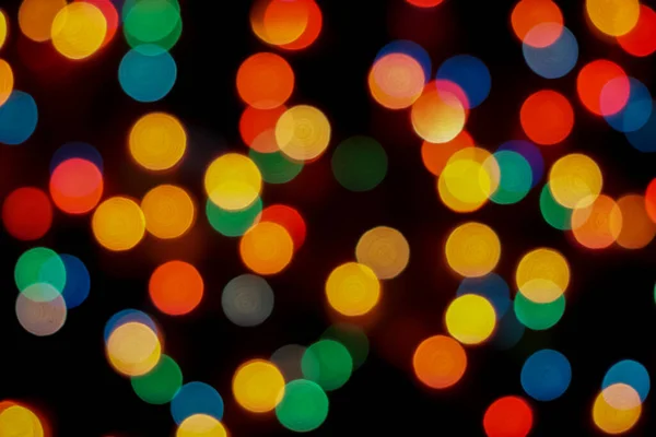 Abstract Colorful Defocused Circular Facula Bokeh Blurred Color Light Can — Stock Photo, Image