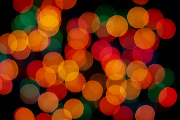 Abstract Colorful Defocused Circular Facula Bokeh Blurred Color Light Can — Stock Photo, Image