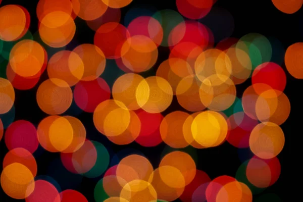 Abstract Colorful Defocused Circular Facula Bokeh Blurred Color Light Can — Stock Photo, Image