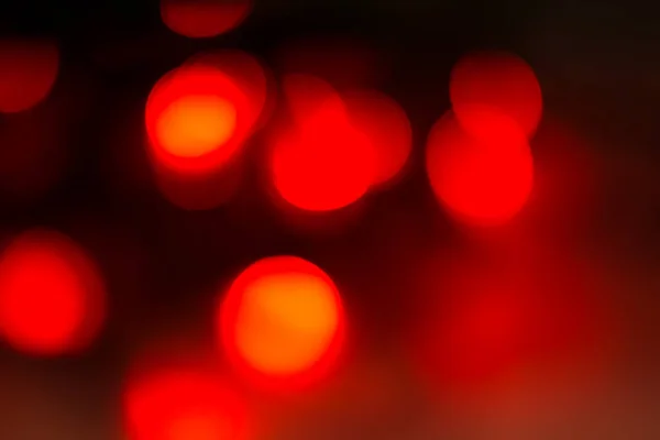 Abstrakte Rote Und Schwarze Defokussierte Kreisförmige Facula Bokeh Verschwommenes Farblicht — Stockfoto