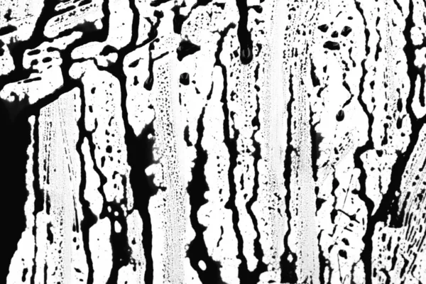 Dripping Tinta Preta Isolada Fundo Branco Esguichos Gotas Rastos Fuelóleo — Fotografia de Stock