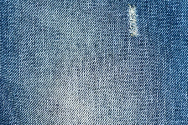 Zerrissene Blaue Jeans Mit Einem Loch Textur Hintergrund — Stockfoto