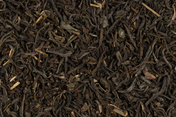 Suszona Herbata Pozostawia Teksturę Tła Zbliżenie — Zdjęcie stockowe