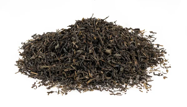 Сухой Чай Листья Изолированы Белом Фоне Текстуры — стоковое фото