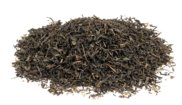 Suszone Liście Herbaty Izolowane Białym Tle Tekstury — Zdjęcie stockowe