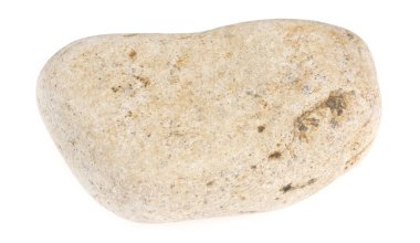 Doğal büyük taş, beyaz arka planda izole edilmiş kaldırım taşı. Banyo ve saunalar için taşlar.