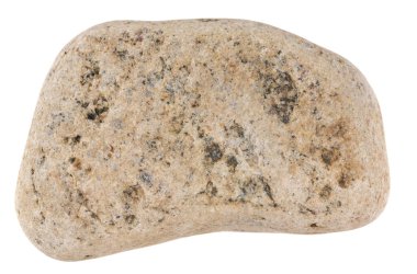 Doğal büyük taş, beyaz arka planda izole edilmiş kaldırım taşı. Banyo ve saunalar için taşlar.