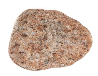 Doğal büyük taş, beyaz arka planda izole edilmiş kaldırım taşı. Banyo ve saunalar için taşlar.