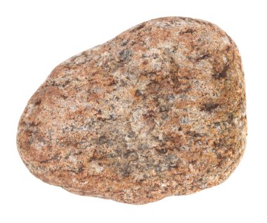 Doğal büyük taş, beyaz arka planda izole edilmiş kaldırım taşı. Banyo ve saunalar için taşlar.