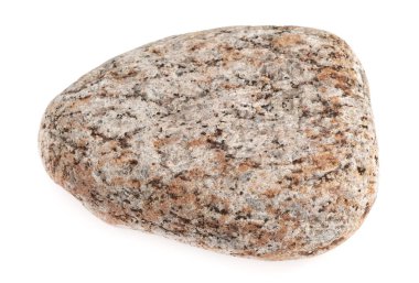 Doğal büyük taş, beyaz arka planda izole edilmiş kaldırım taşı. Banyo ve saunalar için taşlar.