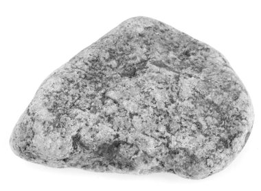 Doğal büyük taş, beyaz arka planda izole edilmiş kaldırım taşı. Banyo ve saunalar için taşlar.