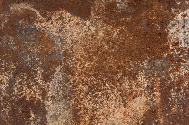 Paslı metal arka plan dokusu. Eski paslı demir. Yakın çekim.