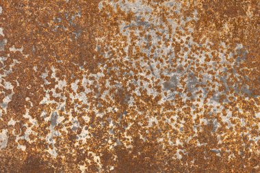Paslı metal arka plan dokusu. Eski paslı demir. Yakın çekim.