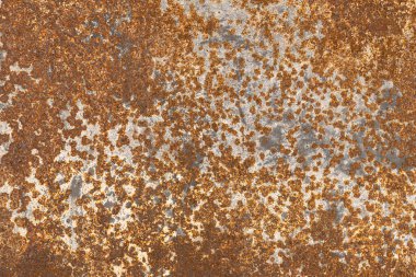 Paslı metal arka plan dokusu. Eski paslı demir. Yakın çekim.
