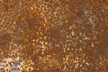 Paslı metal arka plan dokusu. Eski paslı demir. Yakın çekim.