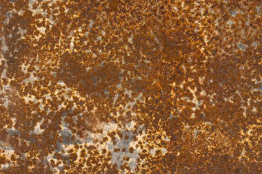Paslı metal arka plan dokusu. Eski paslı demir. Yakın çekim.