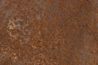 Paslı metal arka plan dokusu. Eski paslı demir. Yakın çekim.