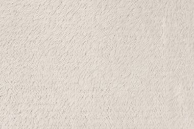 Beyaz desenli beyaz doğal yün. Beyaz, pürüzsüz, yün ekose. Tasarımcılar için tüylü kürk dokusu, yakın plan beyaz yün halı