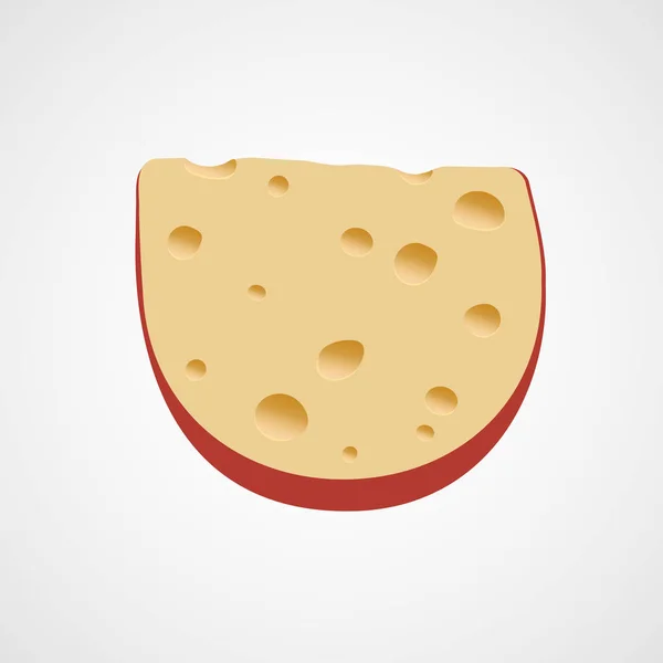 Una Rebanada Queso Apetitoso Ilustración Vectorial — Archivo Imágenes Vectoriales