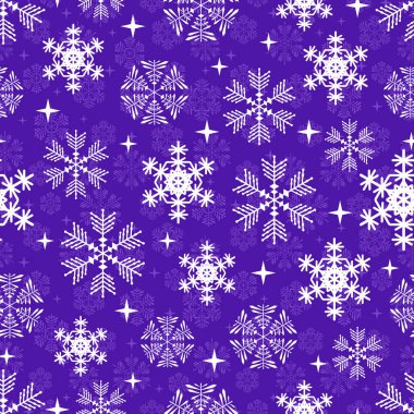 Kar taneleri pürüzsüz desenli. Dekorasyon, yazdırma, pankart, web için vektör tasarımı