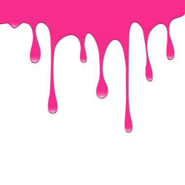 Kırmızı boya damlıyor. Damlayan sıvı. Sıvı sıvısı. Boya dökülüyor. Düşen boya. Sıvı yağ lekesi. Soyut, sıvı mürekkep damlaları. Vektör illüstrasyonu