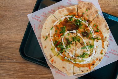 Sebze karışımı ile Ermeni silindir Mini değirmenler.