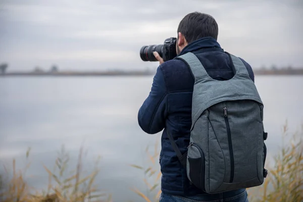 Cámara Mano Fotógrafo Natur —  Fotos de Stock