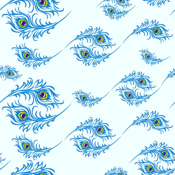 Janmastami, tavus kuşu tüyü tatil için seamless modeli