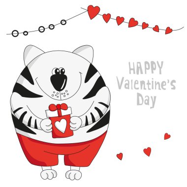 Kartpostal tebrikler için Cool kedi tarzı komik