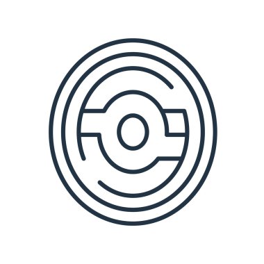 Beyaz arka plan üzerinde Fingerprin izole parmak izi simge vektör