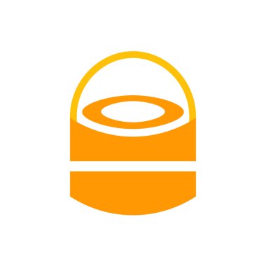 Beyaz arka plan üzerinde izole sembol simge vektör işareti drum