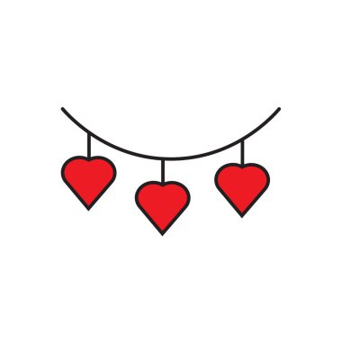 Web ve mobil uygulaması tasarım için beyaz arka plan üzerinde izole kolye simgesi