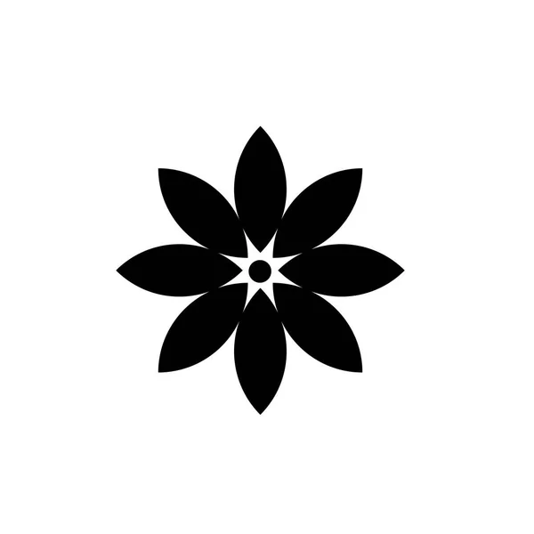 Japonský květ ikona vektor znamení a symbol izolovaných na bílém ba — Stockový vektor