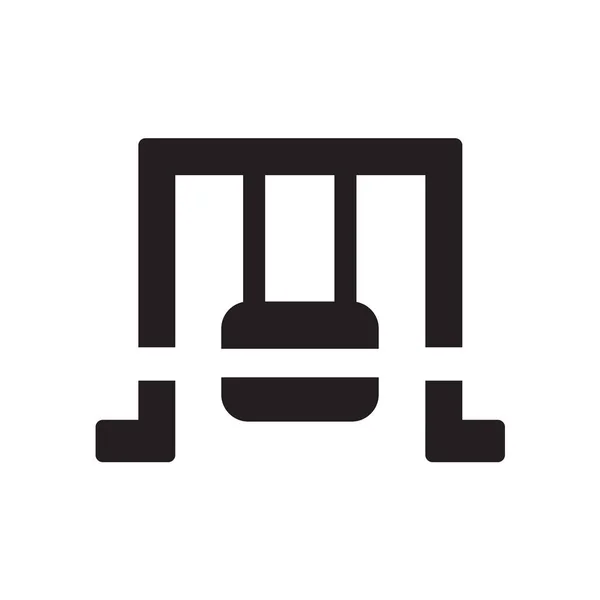 Иконка Тренажерного Зала Выделена Белом Фоне Дизайна Веб Мобильного Приложения — стоковый вектор